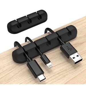 Black Cable Organizer Clips